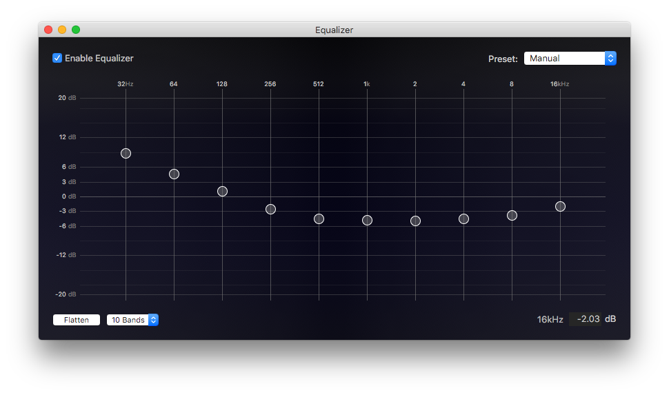 10 Band Equalizer.